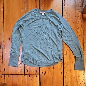 Athleta Blue/Green "Mindset" Sweatshirt XS